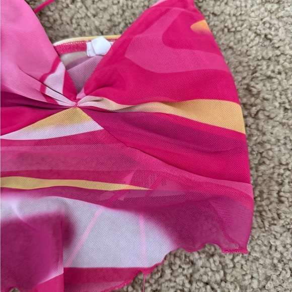 Garage Pink and Yellow Halter Top - Picture 2 of 4